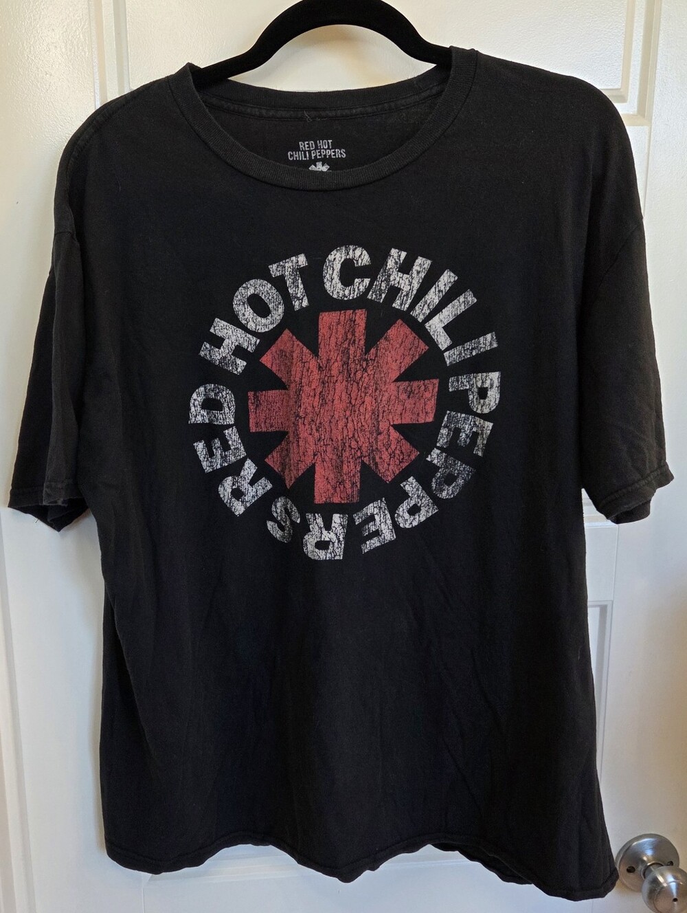 Red Hot Chili Peppers Men's Black Graphic T-Shirt XL RHCP Band Tee